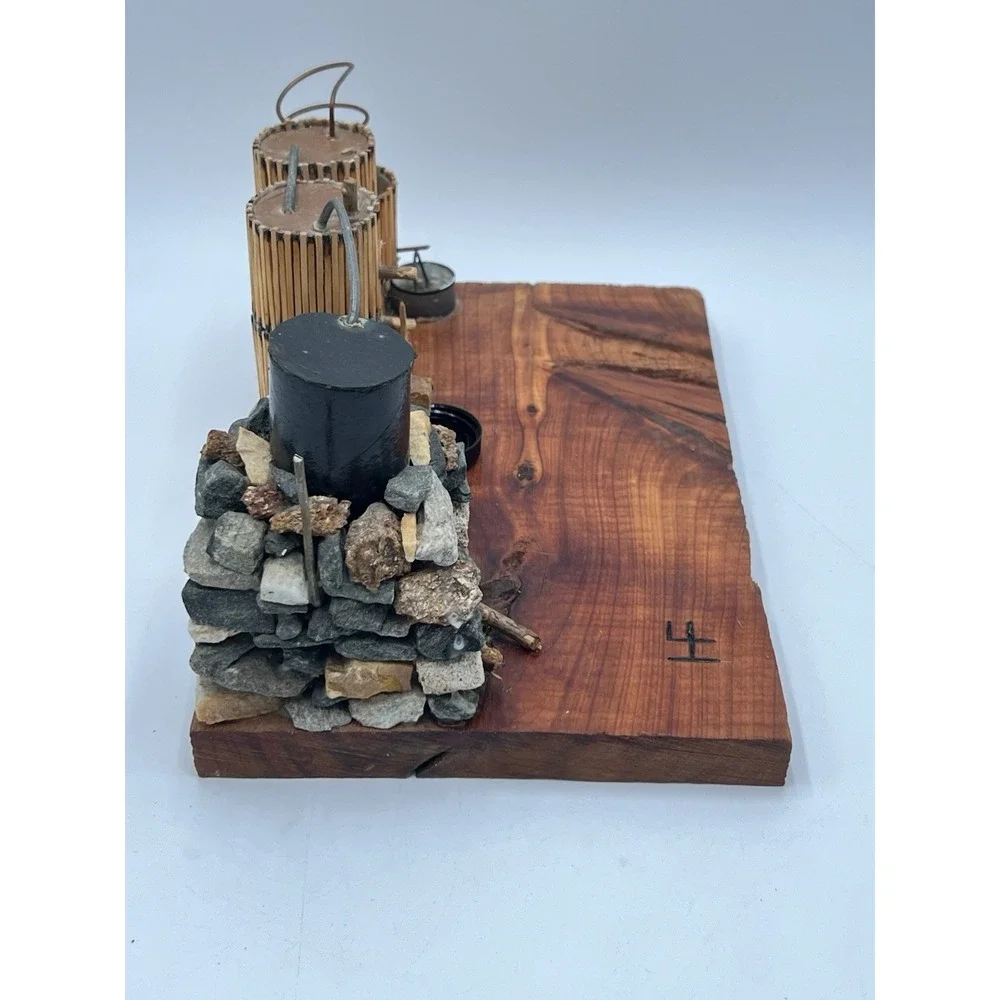 Handmade Folk Art Moonshine Still Model Rustic Appalachian Distillery Display